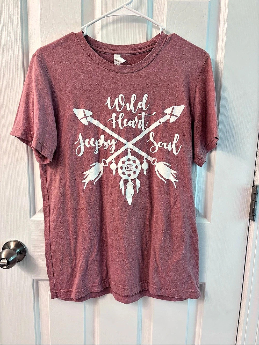 Bella+Canvas Graphic Short Sleeve Tee in Pink Size Medium